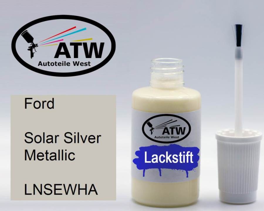 Ford, Solar Silver Metallic, LNSEWHA: 20ml Lackstift, von ATW Autoteile West.